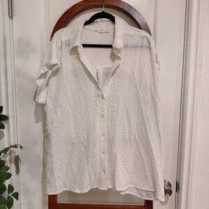 white jane & delancey button - down shirt - size 1X